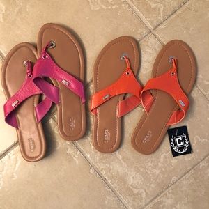 Chaps sandals  size 9-10one EUC on NWT
